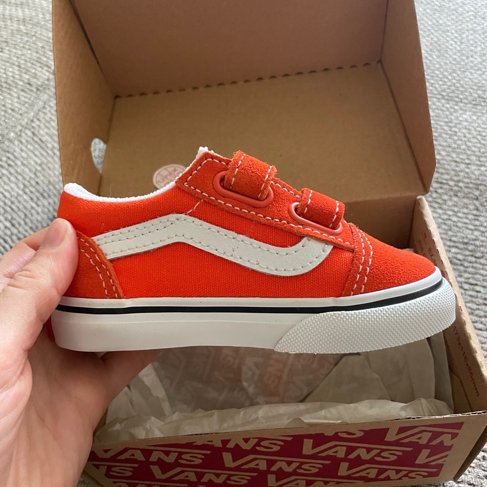 Vans Kids Orange Sneakers
